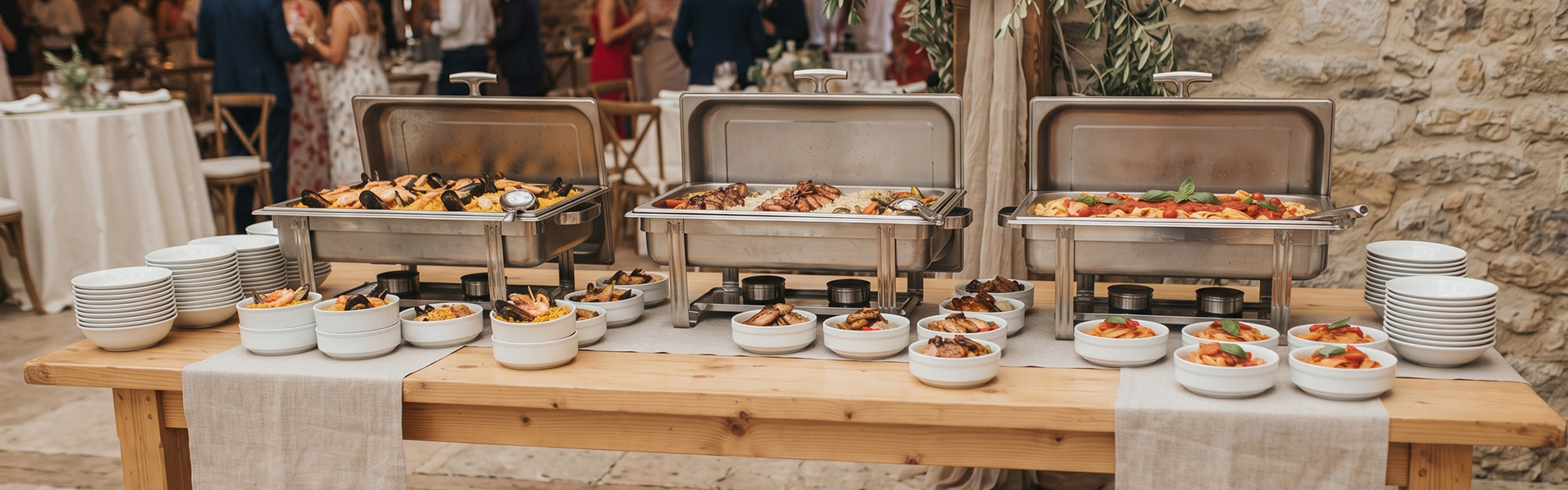 Catering Lunch Cazuelas Buffet Chafing